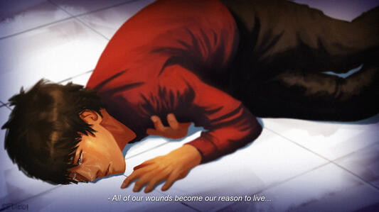crashing out passionately